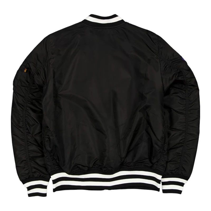 Las Vegas Raiders Black New Era x Alpha Industries MA-1 Full Zip Bomber Jacket