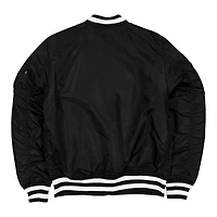 Las Vegas Raiders Black New Era x Alpha Industries MA-1 Full Zip Bomber Jacket