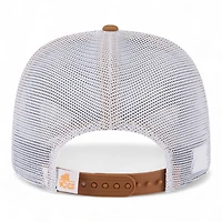 Tennessee Volunteers Bronze and White Trucker Mesh NCAA New Era 9SEVENTY Stretch Snapback Hat