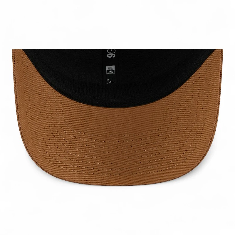 Tennessee Volunteers Bronze and White Trucker Mesh NCAA New Era 9SEVENTY Stretch Snapback Hat