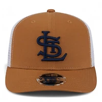 St. Louis Cardinals Bronze and White Trucker Mesh New Era 9SEVENTY Stretch Snapback Hat