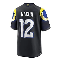 Los Angeles Rams Puka Nacua 2025 Rivalries Collection Black Nike Game Jersey