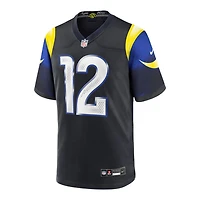 Los Angeles Rams Puka Nacua 2025 Rivalries Collection Black Nike Game Jersey