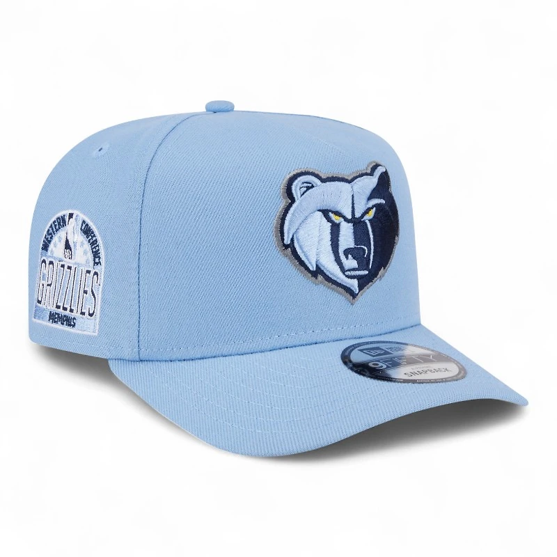 Memphis Grizzlies Blue Western Conference Patch New Era 9FIFTY A-Frame Snapback Hat