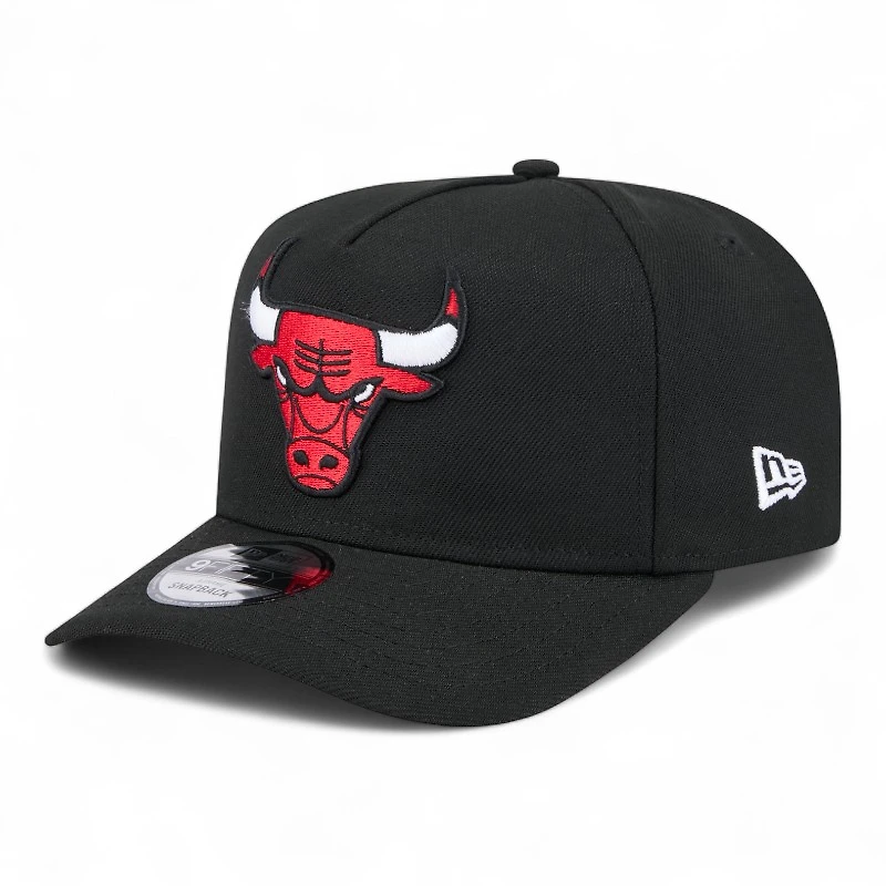 Chicago Bulls Black Eastern Conference Patch New Era 9FIFTY A-Frame Snapback Hat