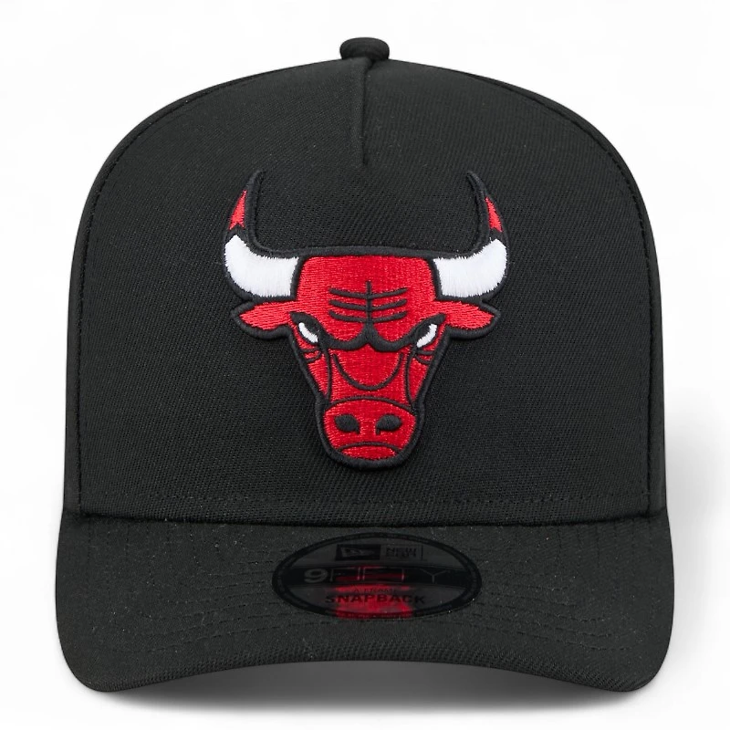 Chicago Bulls Black Eastern Conference Patch New Era 9FIFTY A-Frame Snapback Hat