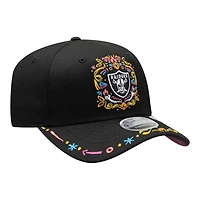Las Vegas Raiders Black "Hasta La Muerte" New Era 9SEVENTY Stretch Snapback Hat