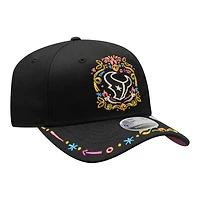 Houston Texans Black "Hasta La Muerte" New Era 9SEVENTY Stretch Snapback Hat