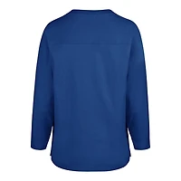 Women's Los Angeles Dodgers '47 Brand Game Nod Timeless Crop 3/4 Sleeve T-Shirt