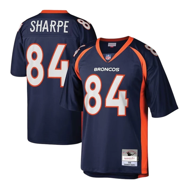 Denver Broncos Shannon Sharpe Navy 1998 Legacy Mitchell & Ness NFL Jersey