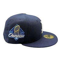 Los Angeles Dodgers Oceanblue 2024 WS Champs Side Patch Grey UV New Era 59FIFTY Fitted Hat