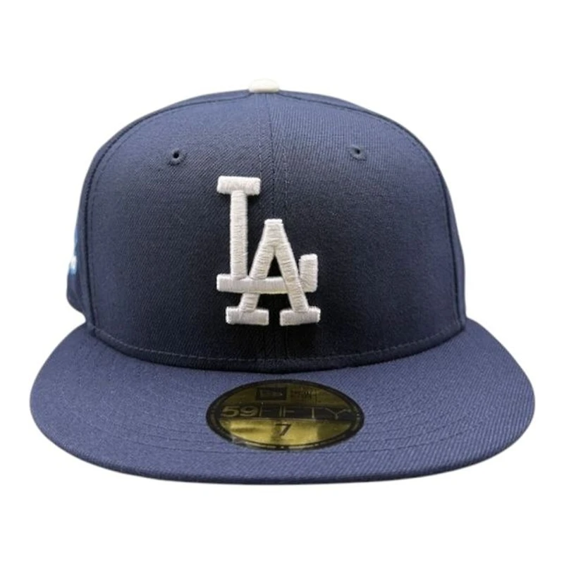 Los Angeles Dodgers Oceanblue 2024 WS Champs Side Patch Grey UV New Era 59FIFTY Fitted Hat