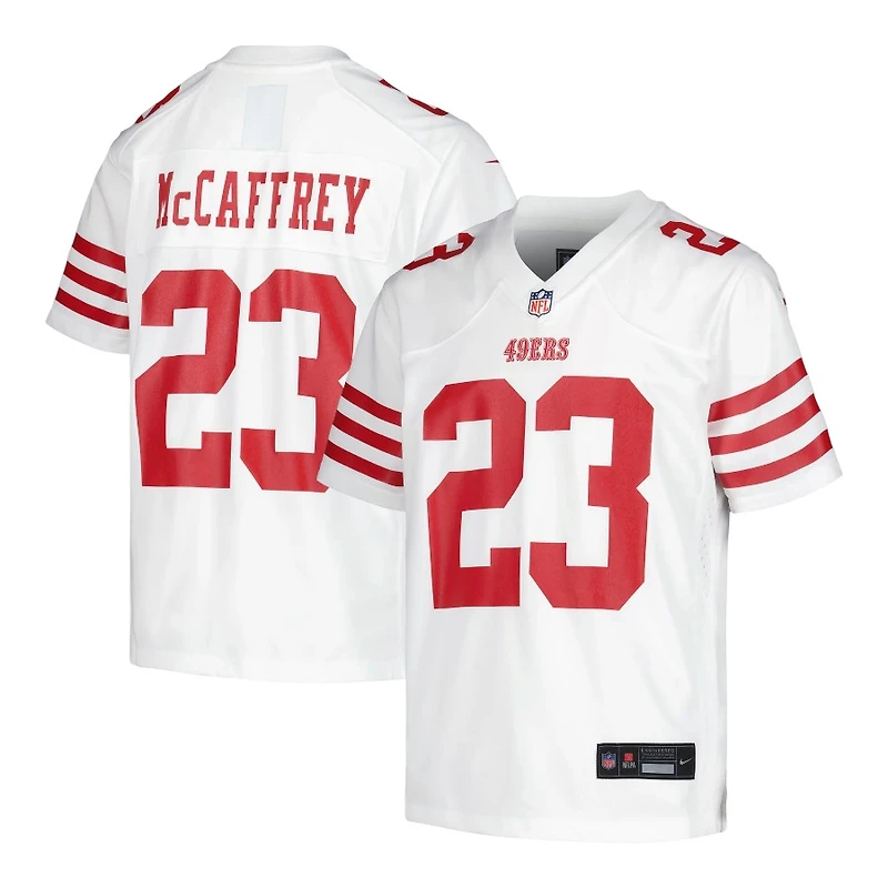Youth San Francisco 49ers Christian McCaffrey Nike White Game Jersey