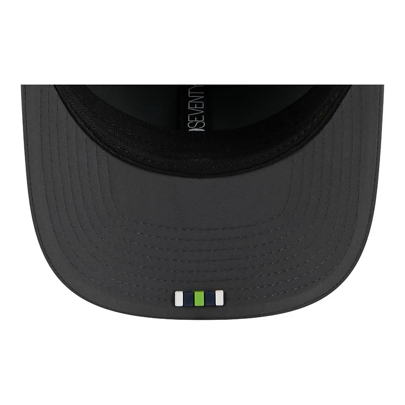 Seattle Seahawks Charcoal 2025 NFL Sideline Cold Weather New Era 9SEVENTY Adjustable Snapback Hat