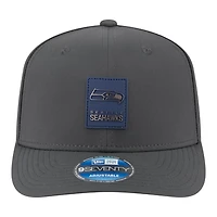 Seattle Seahawks Charcoal 2025 NFL Sideline Cold Weather New Era 9SEVENTY Adjustable Snapback Hat