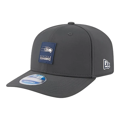 Seattle Seahawks Charcoal 2025 NFL Sideline Cold Weather New Era 9SEVENTY Adjustable Snapback Hat