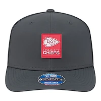 Kansas City Chiefs Charcoal 2025 NFL Sideline Cold Weather New Era 9SEVENTY Adjustable Snapback Hat