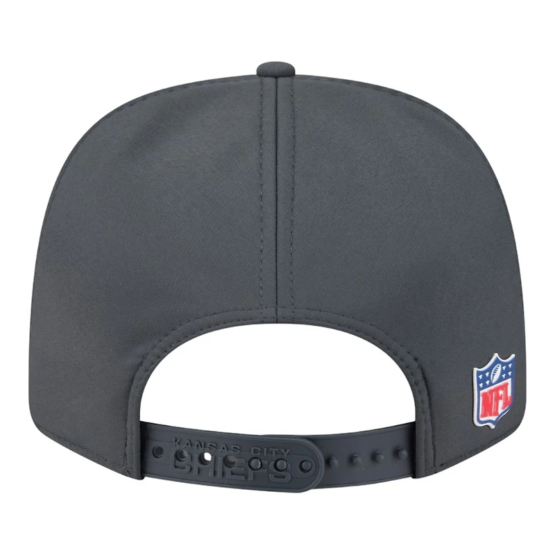 Kansas City Chiefs Charcoal 2025 NFL Sideline Cold Weather New Era 9SEVENTY Adjustable Snapback Hat