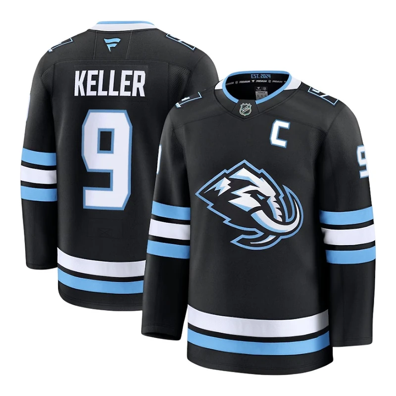 Utah Mammoth Clayton Keller Black Fanatics Home Premium Player Jersey