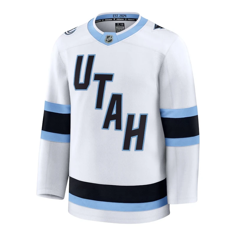 Utah Mammoth White Away Blank Fanatics Premium Jersey