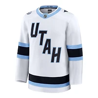 Utah Mammoth White Away Blank Fanatics Premium Jersey