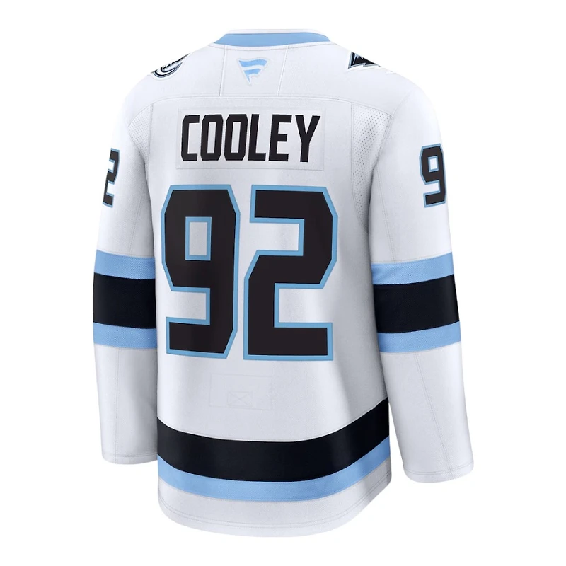Utah Mammoth Logan Cooley White Fanatics Away Premium Player Jersey