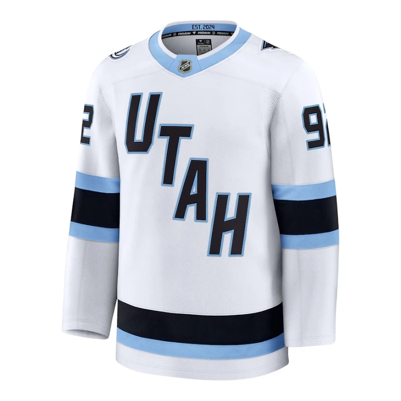 Utah Mammoth Logan Cooley White Fanatics Away Premium Player Jersey