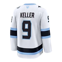 Utah Mammoth Clayton Keller White Fanatics Away Premium Player Jersey