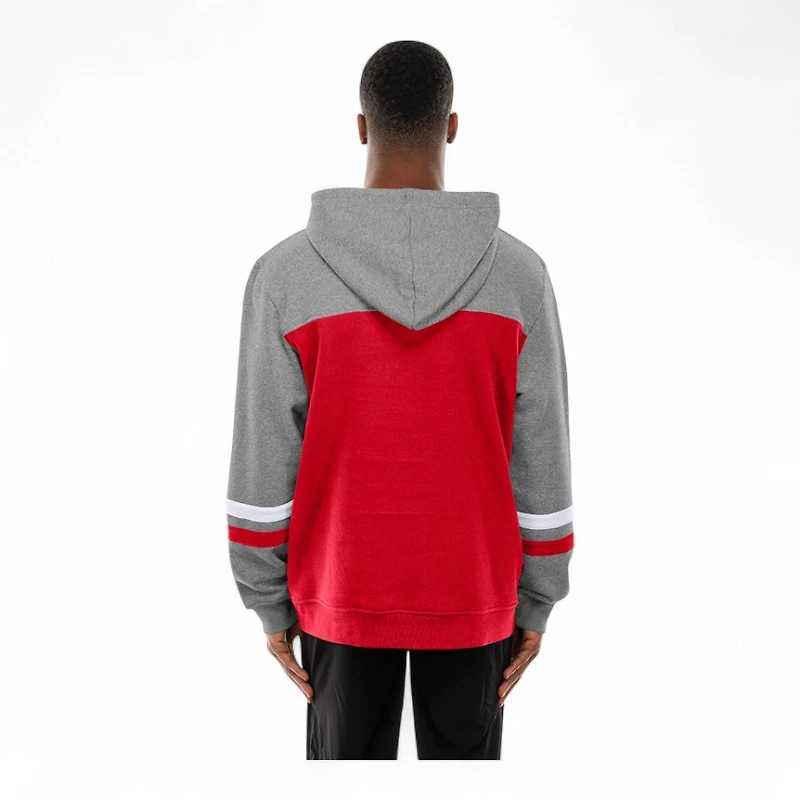 Kansas City Chiefs Gray and Red New Era Pullover Hoodie
