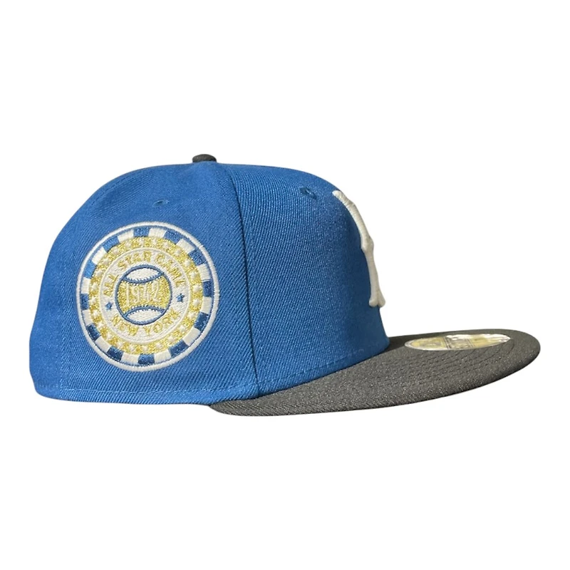 Brooklyn Dodgers Seashore Blue and Black 1942 ASG Patch Grey UV New Era 59FIFTY Fitted Hat