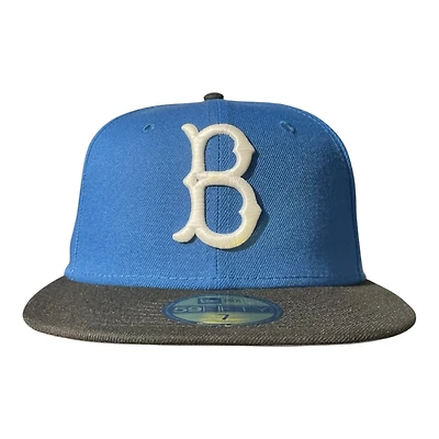 Brooklyn Dodgers Seashore Blue and Black 1942 ASG Patch Grey UV New Era 59FIFTY Fitted Hat