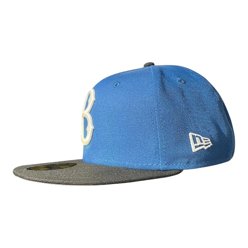 Brooklyn Dodgers Seashore Blue and Black 1942 ASG Patch Grey UV New Era 59FIFTY Fitted Hat