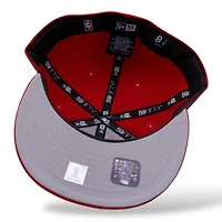 Denver Nuggets Scarlet University of Arizona Leon the Lab Wildcats Patch Grey UV New Era 59FIFTY Fitted Hat