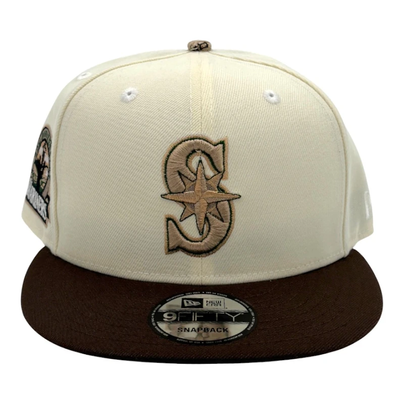 Seattle Mariners Chrome and Brown 30th Anniversary Patch Realtree Camo UV New Era 9FIFTY Snapback Hat