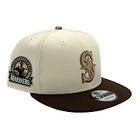 Seattle Mariners Chrome and Brown 30th Anniversary Patch Realtree Camo UV New Era 9FIFTY Snapback Hat