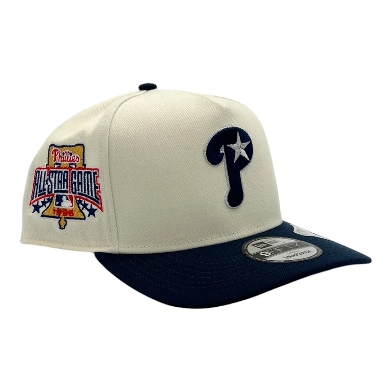Philadelphia Phillies Chrome and Oceanside Blue 1996 ASG Patch Grey UV New Era 9FIFTY A-Frame Snapback Hat