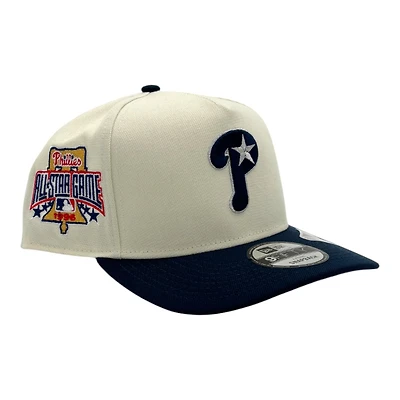 Philadelphia Phillies Chrome and Oceanside Blue 1996 ASG Patch Grey UV New Era 9FIFTY A-Frame Snapback Hat