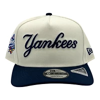 New York Yankees Chrome and Oceanside Blue 1998 WS Patch Grey UV New Era 9FIFTY A-Frame Snapback Hat