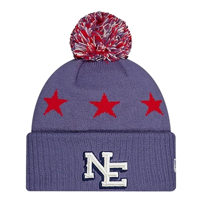 New England Patriots 2025 Rivalries Collection Sideline New Era Cuffed Beanie Knit Hat with Pom