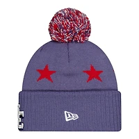 New England Patriots 2025 Rivalries Collection Sideline New Era Cuffed Beanie Knit Hat with Pom