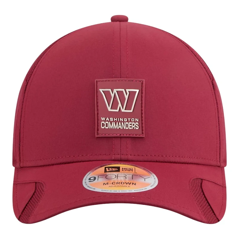 Youth Washington Commanders Burgundy 2025 NFL Sideline New Era 9FORTY M-Crown Adjustable Hat