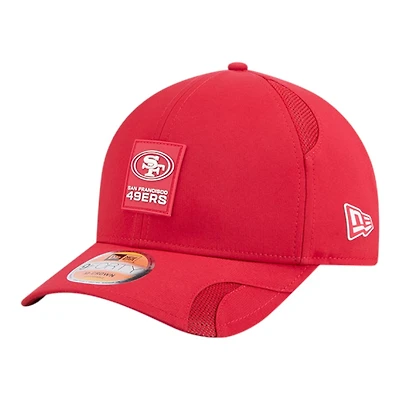 Youth San Francisco 49ers Red 2025 NFL Sideline New Era 9FORTY M-Crown Adjustable Hat