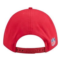 Youth San Francisco 49ers Red 2025 NFL Sideline New Era 9FORTY M-Crown Adjustable Hat