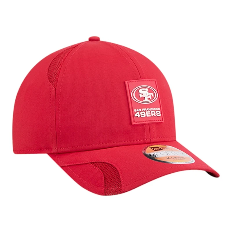 Youth San Francisco 49ers Red 2025 NFL Sideline New Era 9FORTY M-Crown Adjustable Hat