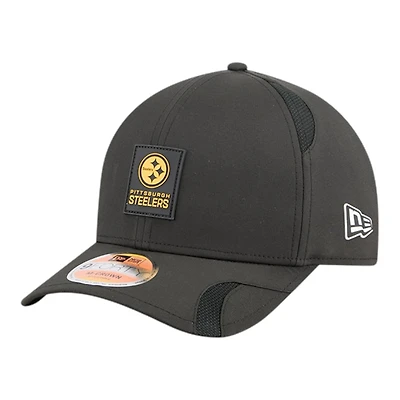 Youth Pittsburgh Steelers Black 2025 NFL Sideline New Era 9FORTY M-Crown Adjustable Hat