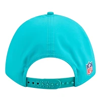 Youth Miami Dolphins Teal 2025 NFL Sideline New Era 9FORTY M-Crown Adjustable Hat