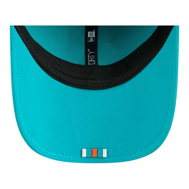 Youth Miami Dolphins Teal 2025 NFL Sideline New Era 9FORTY M-Crown Adjustable Hat
