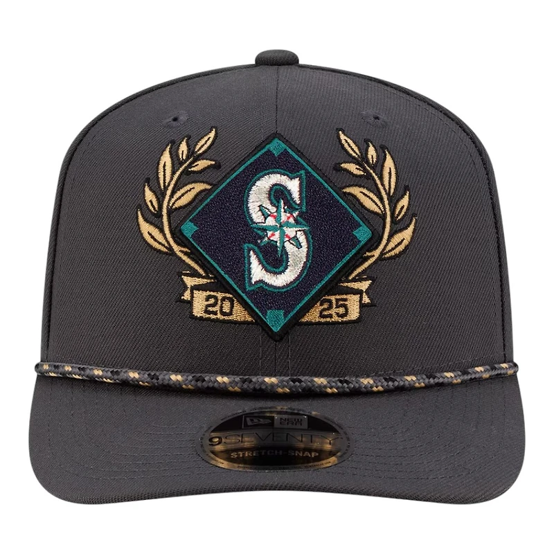 Seattle Mariners Charcoal 2025 American League Division Series Champions New Era 9SEVENTY Adjustable Hat