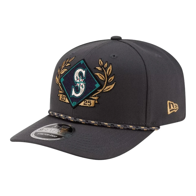 Seattle Mariners Charcoal 2025 American League Division Series Champions New Era 9SEVENTY Adjustable Hat