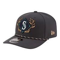 Seattle Mariners Charcoal 2025 American League Division Series Champions New Era 9SEVENTY Adjustable Hat